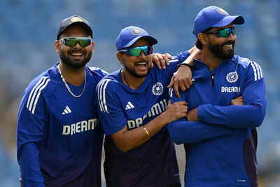 Kuldeep Yadav with teammates during a match.
