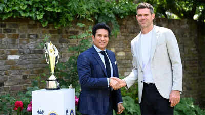 Sachin Tendulkar and James Anderson: The namesakes of the newly renamed trophy.