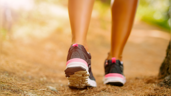 Person exercising outdoors