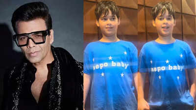 Karan Johar's son Yash rocks a ‘nepo baby’ tee; refuses to be 